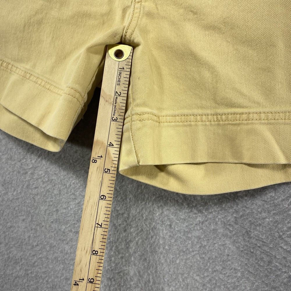 Levi's 545 Shorts Womens Size 10 Beige Flap Pockets Denim Jean Stretch Preppy - Picture 3 of 11